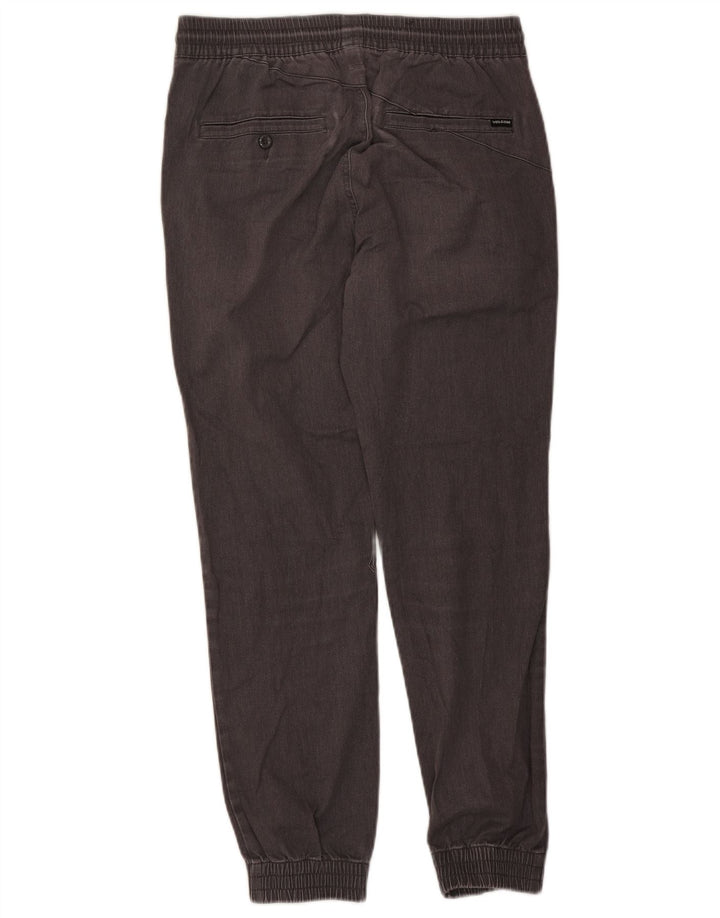 Volcom Pantalon Chino Joggers Femme Moyen W30 L27 Gris Coton