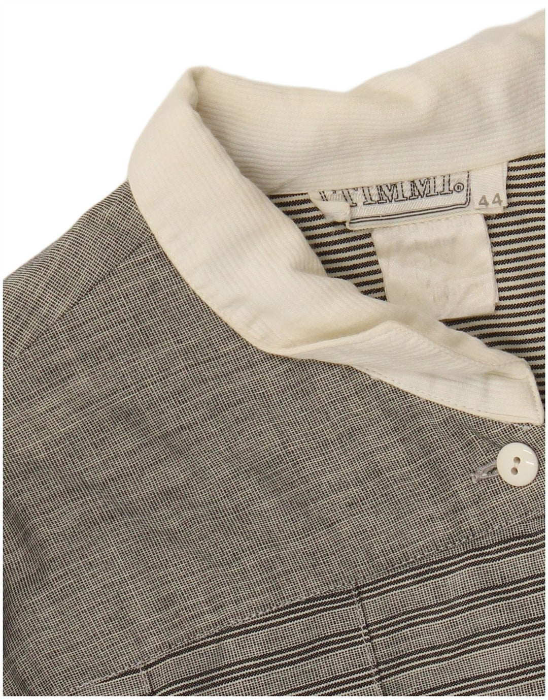 Chemisier chemise femme vintage IT 44 gris moyen rayé