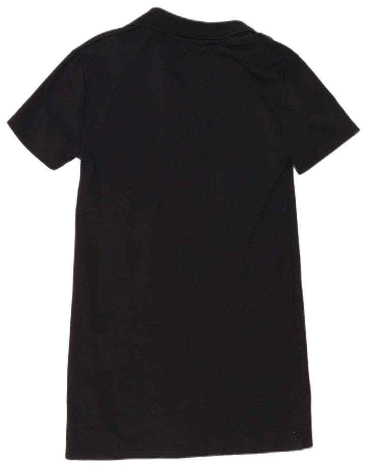ZARA Robe Polo Femme UK 10 Petit Noir