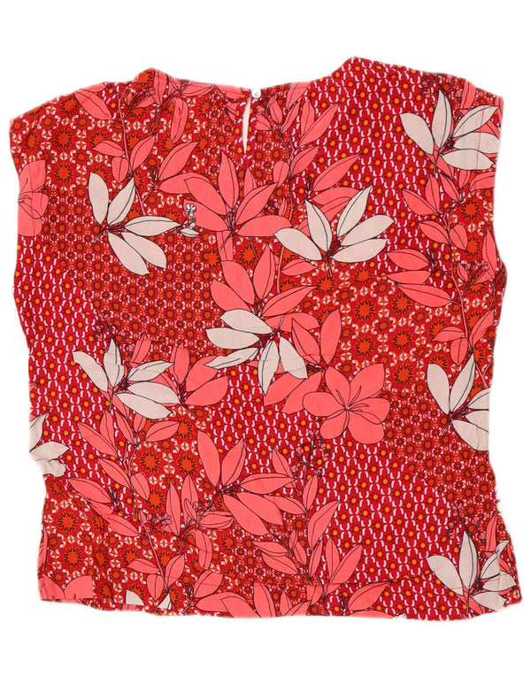 Chemisier White Stuff Femme UK 12 Viscose Floral Rouge Moyen