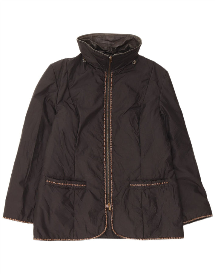 Veste coupe-vent femme vintage IT 48 XL Polyester Noir