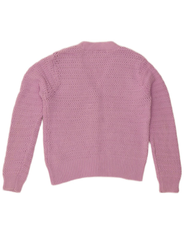 MARKS & SPENCER Cardigan court surdimensionné pour femme UK 6 XS Violet
