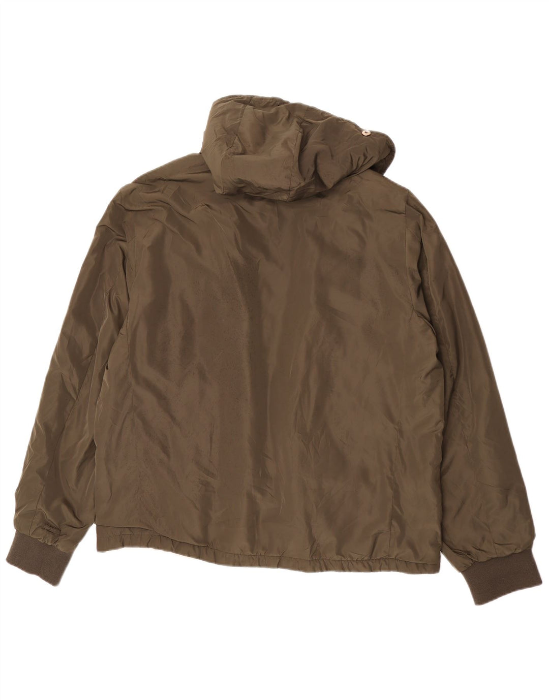 Zara Bomber à capuche pour homme UK 44 2XL Kaki Polyester