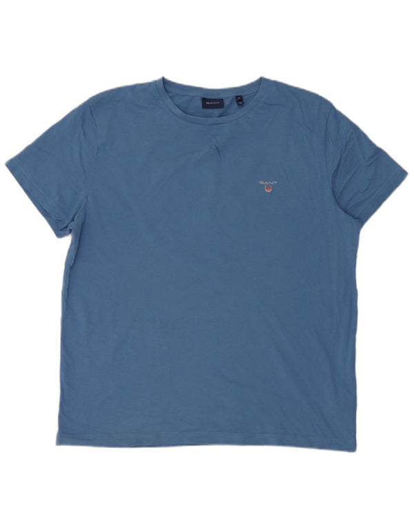 Gant T-Shirt Homme Top XL Bleu Coton