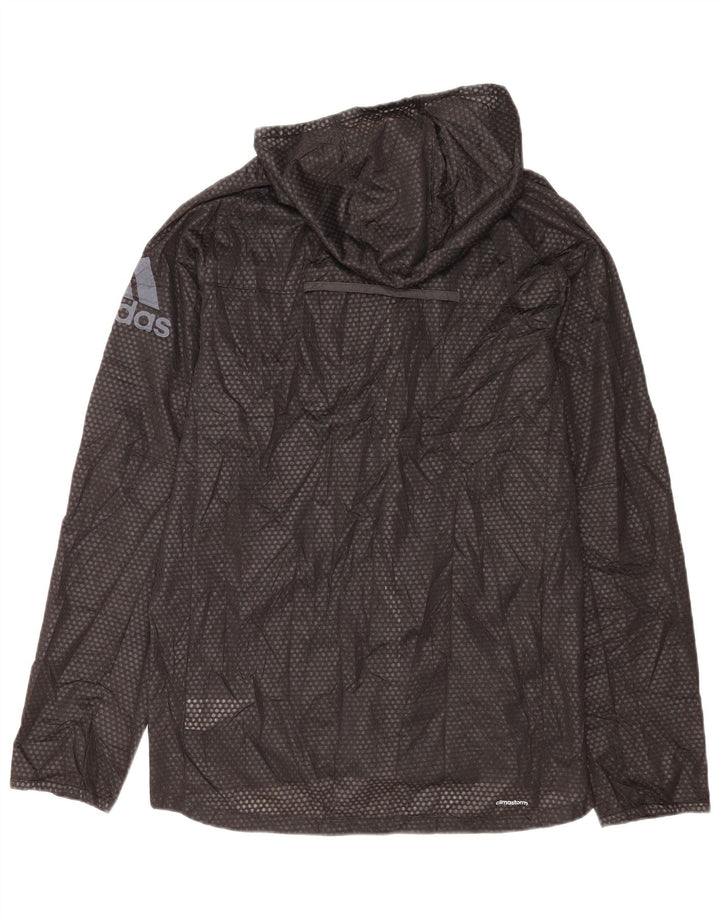 Adidas Veste de pluie à capuche Climawarm pour homme UK 38 Medium Noir tacheté