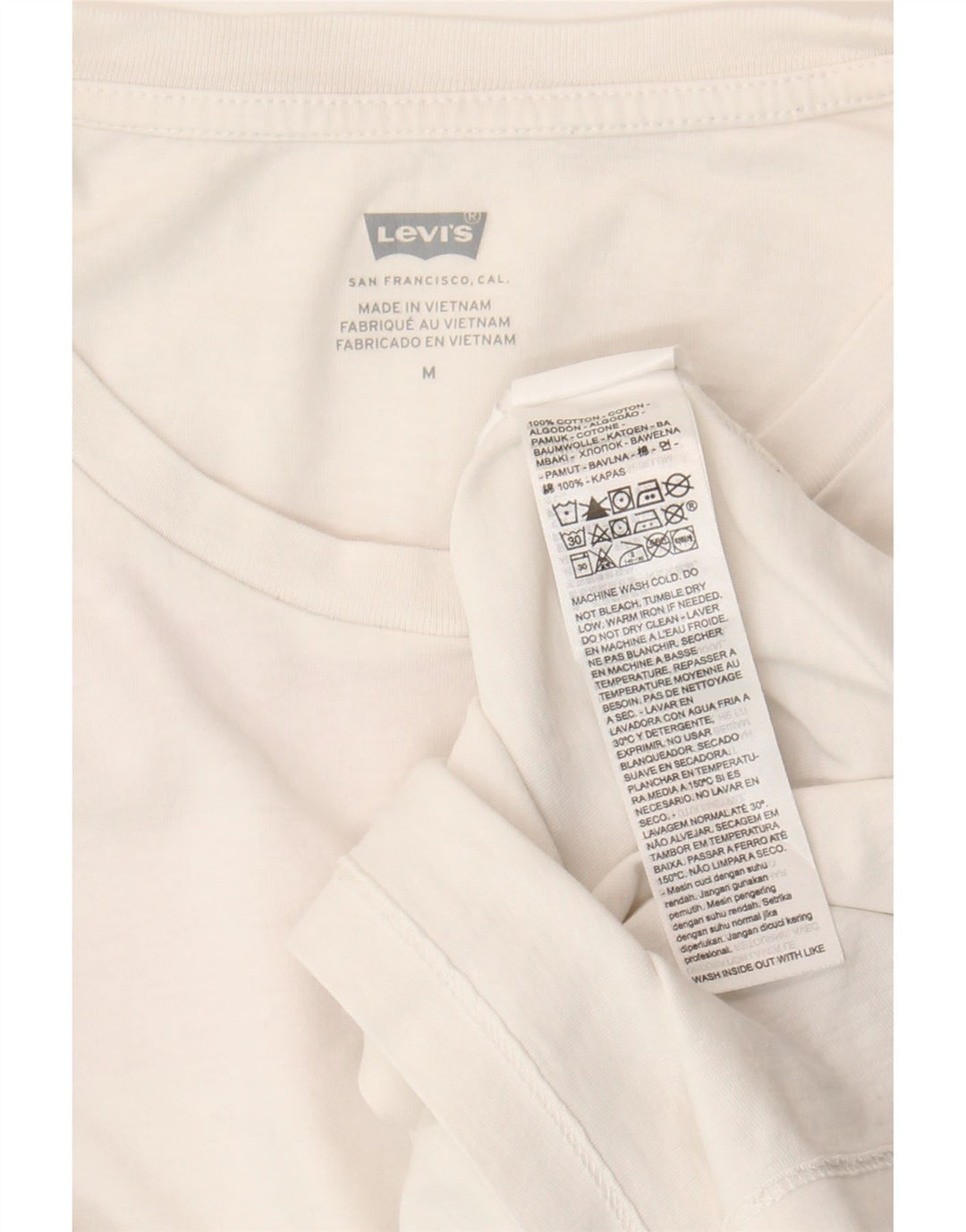 Levi's Tee-Shirt Graphique Homme Blanc Moyen Coton