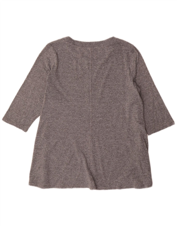 Marks & Spencer Pull col bateau pour femme UK 22 3XL Gris moucheté