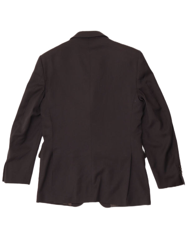 Brooksfield Veste Blazer 3 Boutons Homme IT 48 Laine Noir Moyen