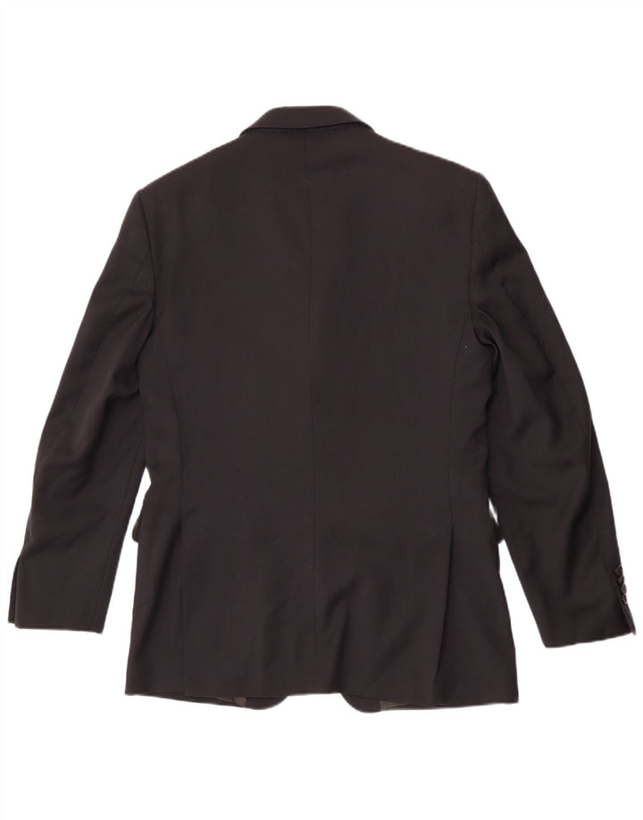 Brooksfield Veste Blazer 3 Boutons Homme IT 48 Laine Noir Moyen