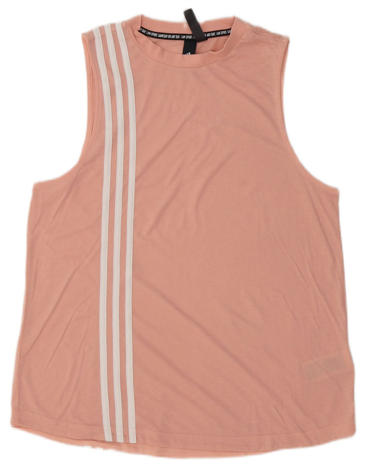 ADIDAS Débardeur Femme UK 16/18 Grand Rose Coton