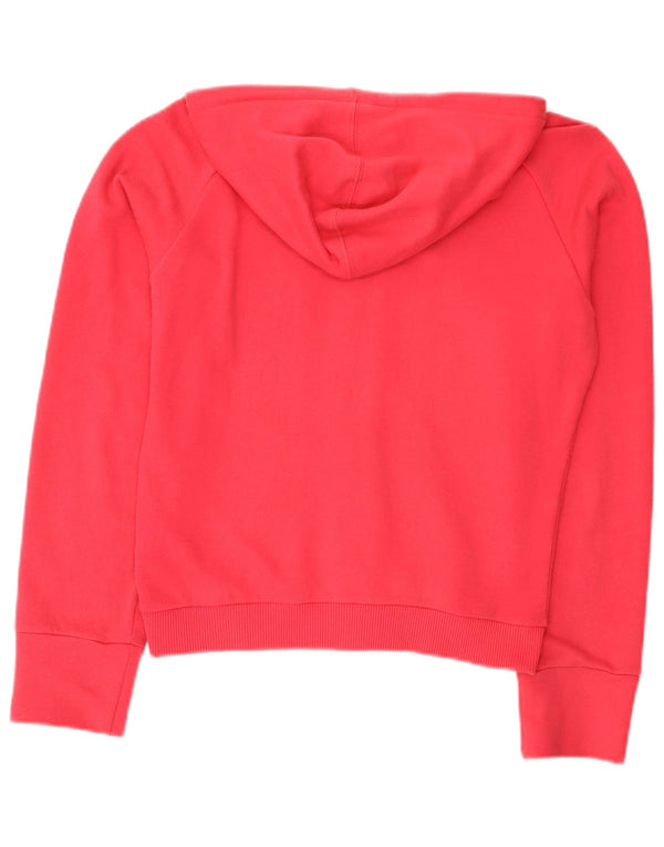 Reebok Pull à capuche zippé pour femme UK 8 Small Rose Coton