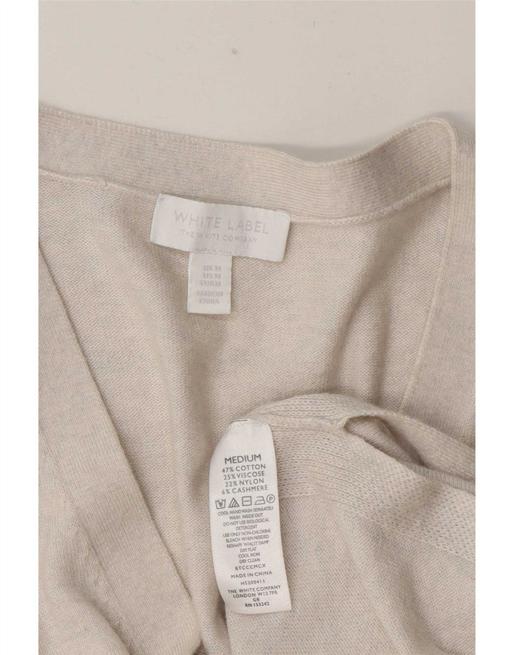 White Label Cardigan surdimensionné sans manches pour femme UK 14 Medium Off