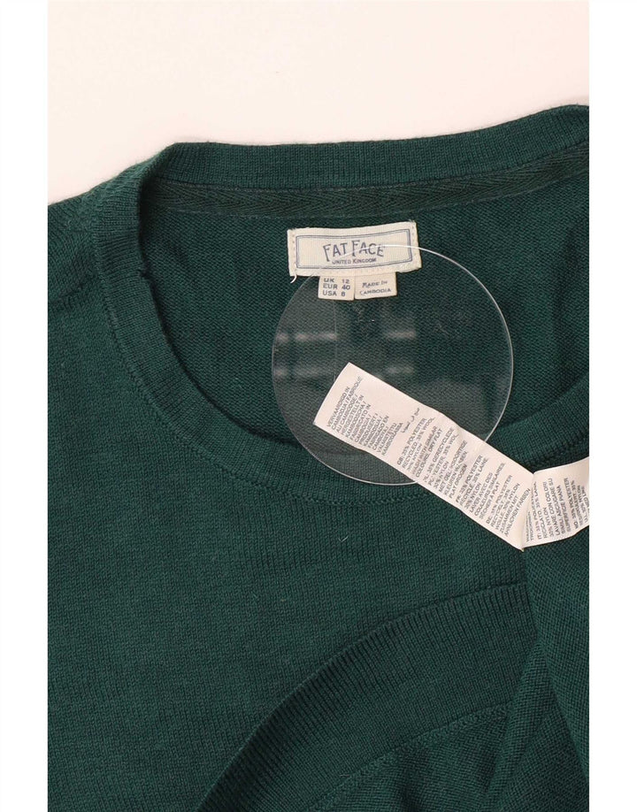 Fat Face Pull ras du cou pour femme UK 12 Vert moyen Polyester