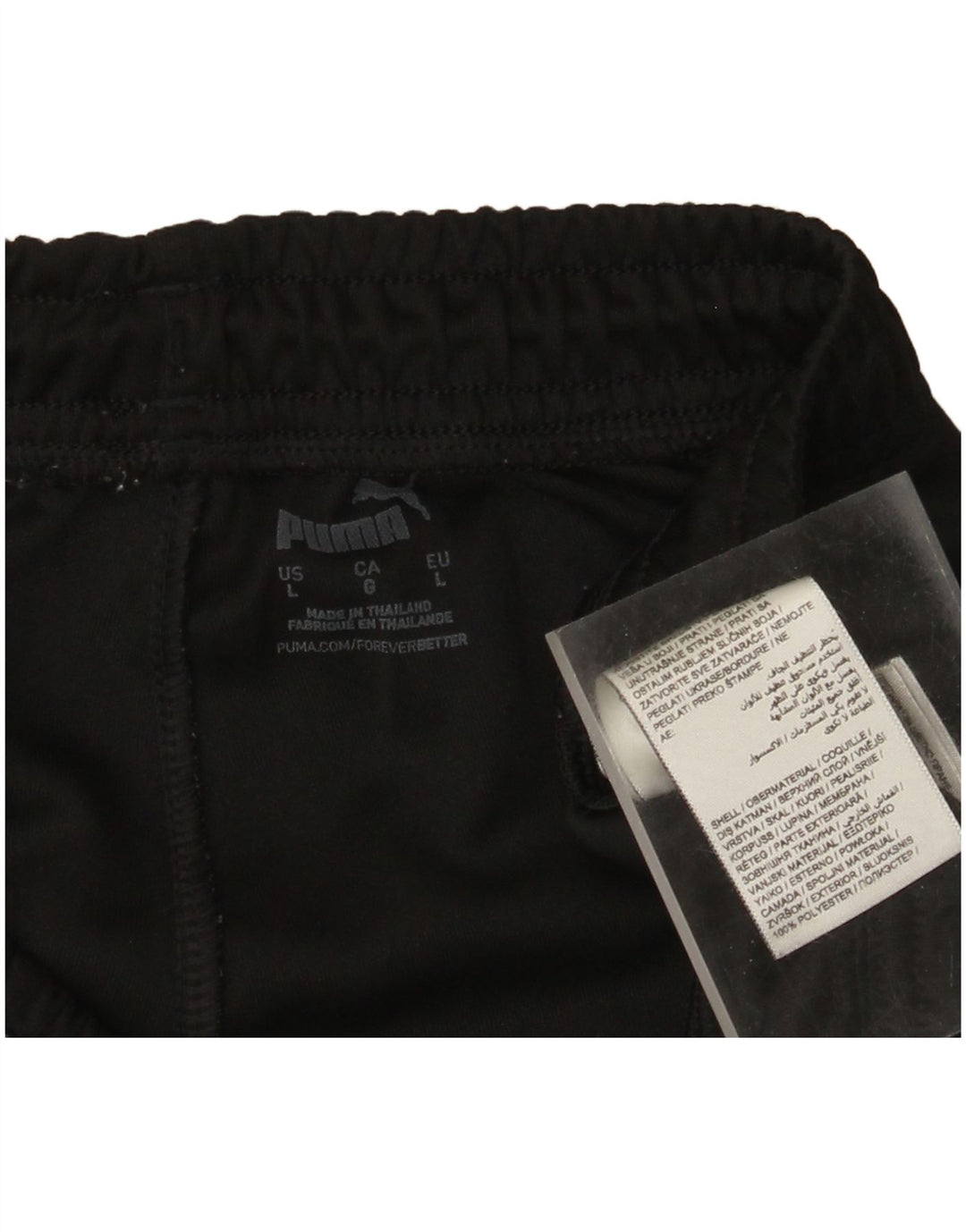 Puma Pantalon de survêtement pour homme Taille L Noir Polyester