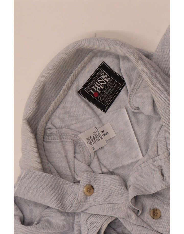 Think Pink Polo Homme Bleu Moyen Coton