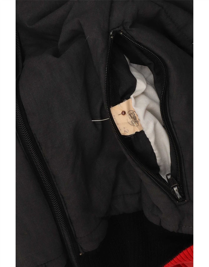 POP 84 Veste Réversible Femme IT 42 Polyester Colorblock Noir Moyen