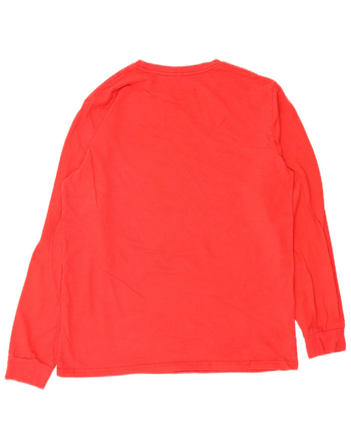Volcom T-shirt graphique à manches longues pour hommes, grand coton rouge