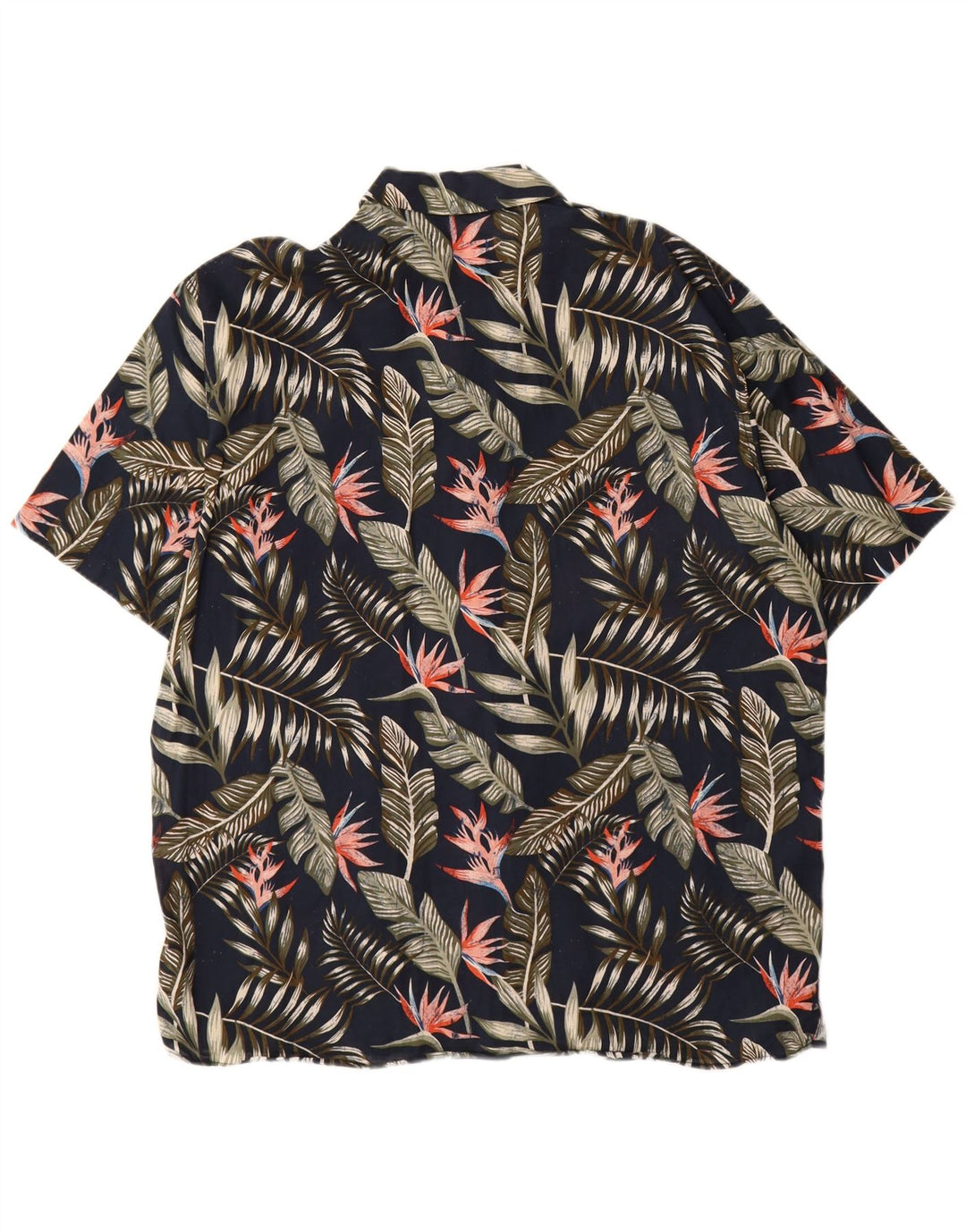 Jack & Jones Chemise à manches courtes pour hommes, grand motif floral bleu marine