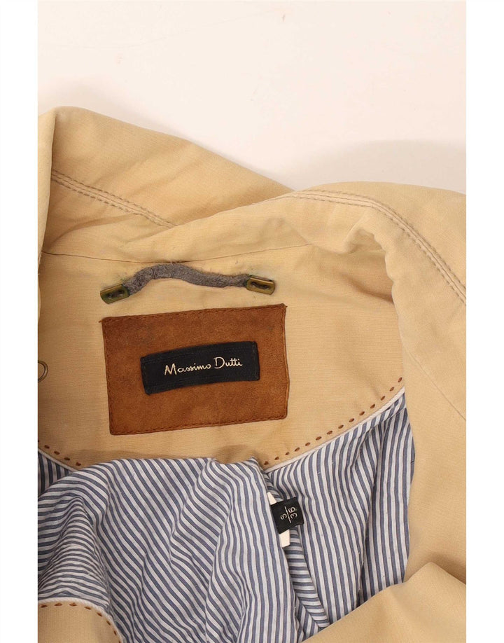 Massimo Dutti Trench-Coat Femme UK 10 Petit Beige