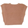 vintage Womens Crop Vest Débardeur UK 12 Rose Moyen