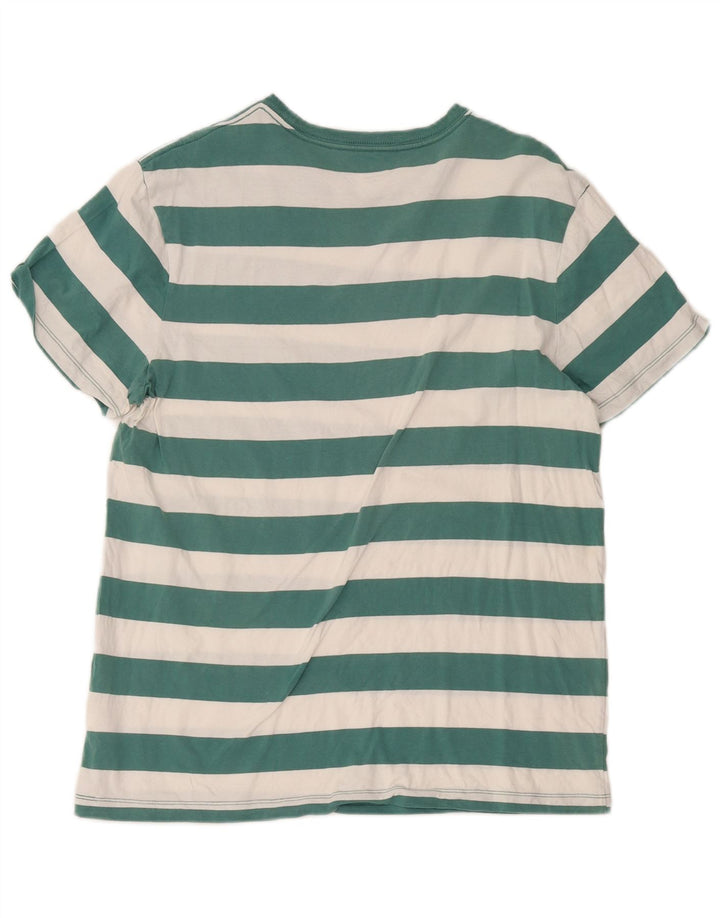 J. Crew T-Shirt Homme Haut Large Coton Rayé Vert