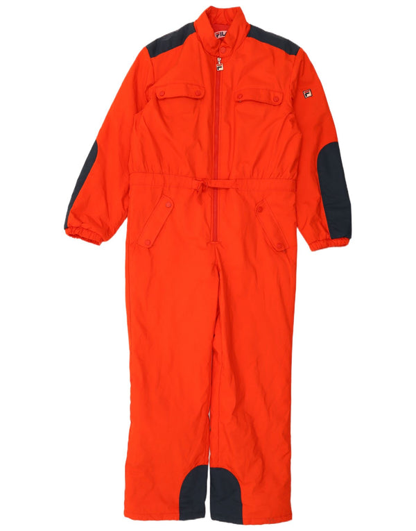 Fila Combinaison de ski pour homme UK 40 Orange moyen Colourblock Polyamide