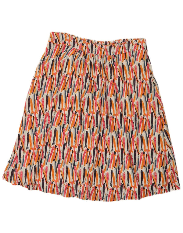 Weird Fish Jupe trapèze pour femme UK 14 Grand festival multicolore