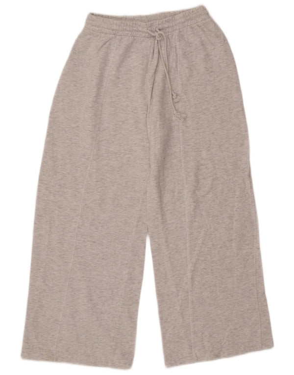 Zara Womens Tracksuit Trousers UK 12 Medium  Grey Flecked Cotton