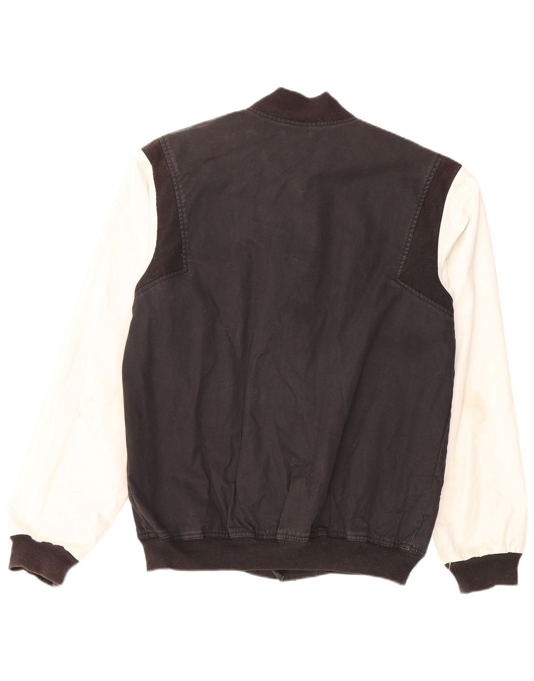 Adidas Veste Varsity Graphique pour Homme UK 38 Coton Colorblock Noir Moyen