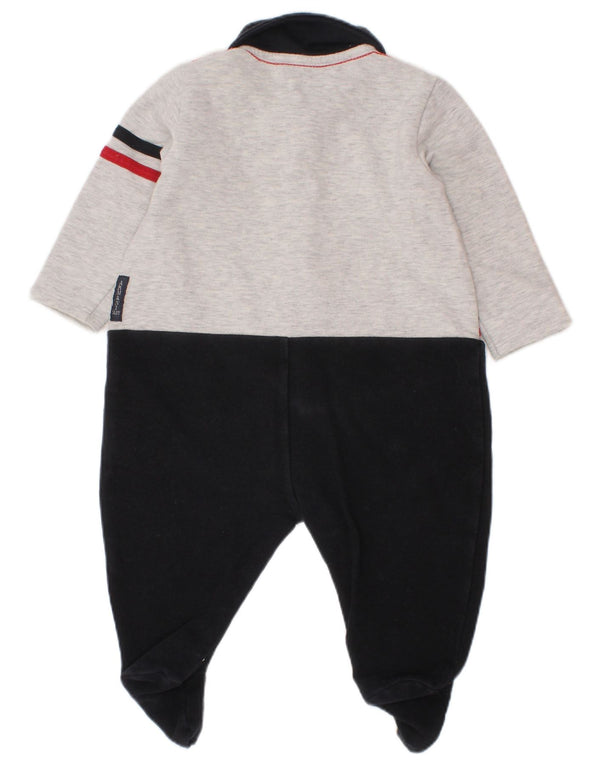 ARMANI BABY Combinaison à manches longues pour bébé garçon 3-6 mois Noir Colourblock