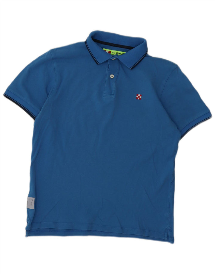 MC2 SAINT BARTH Polo Homme Petit Bleu Coton