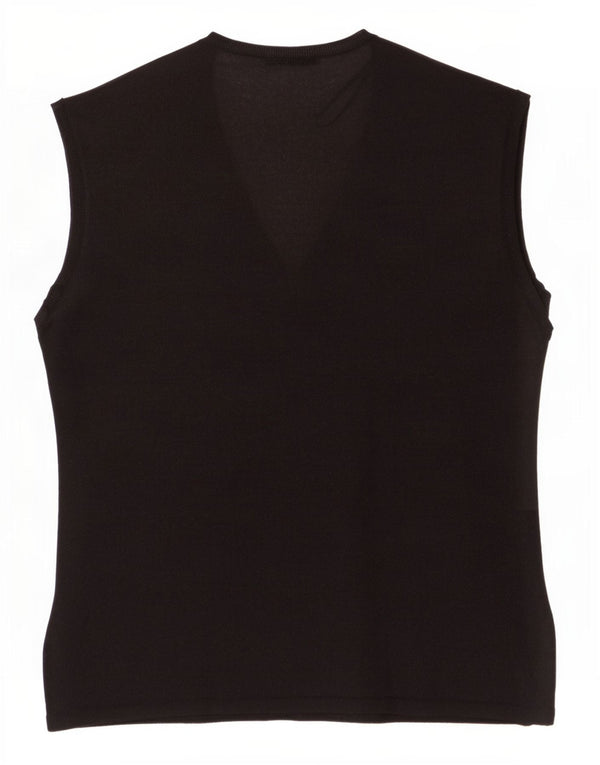 Marks & Spencer Chemisier sans manches pour femme UK 18 XL Noir Viscose
