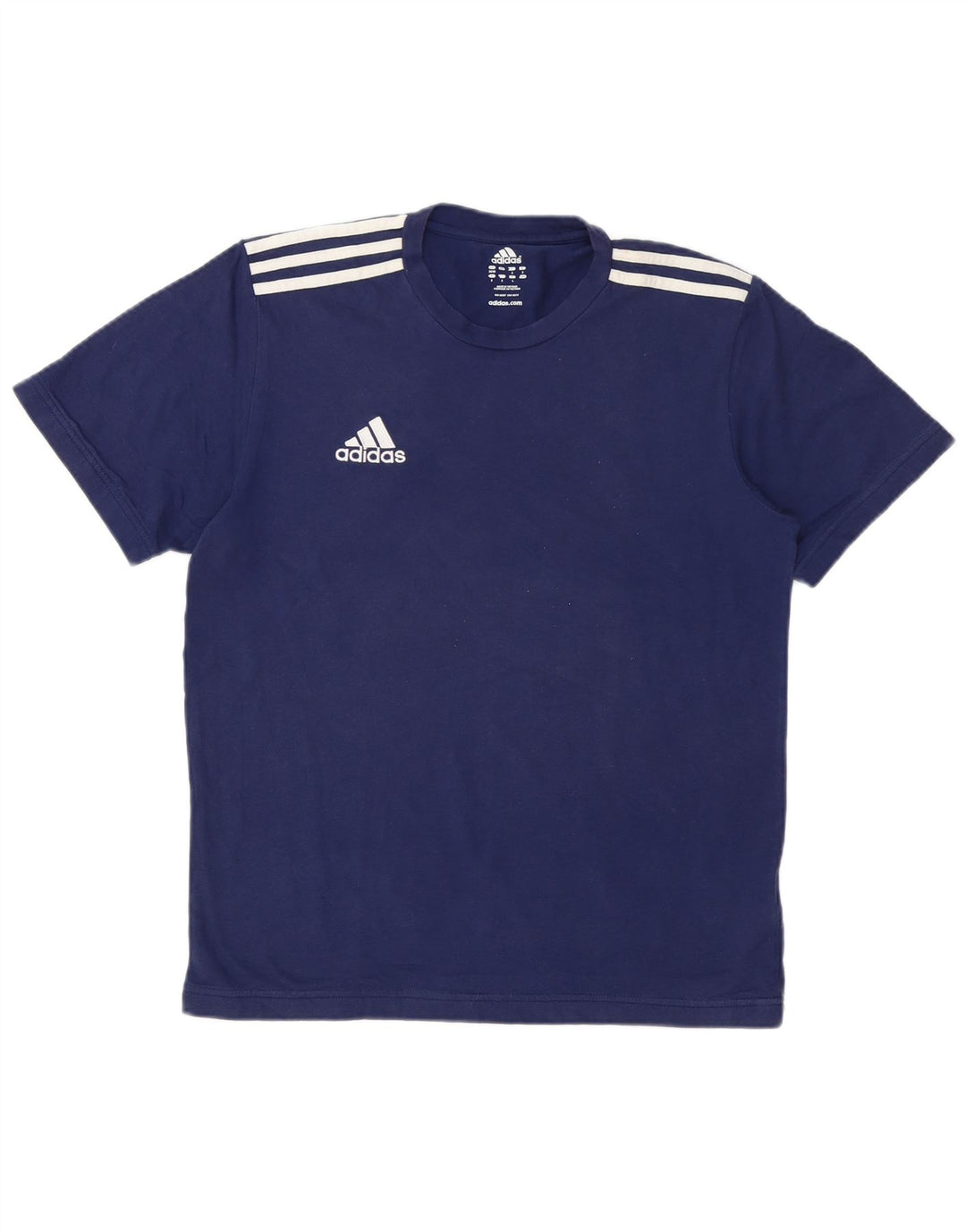 ADIDAS T-Shirt Homme UK 38/40 Bleu Marine Moyen Coton