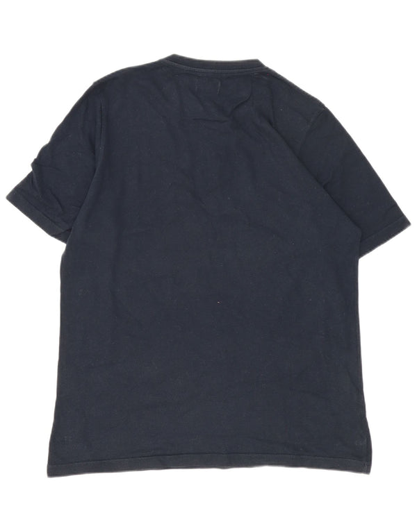 Kappa Mens Graphic T-Shirt Top Large Bleu Marine Coton