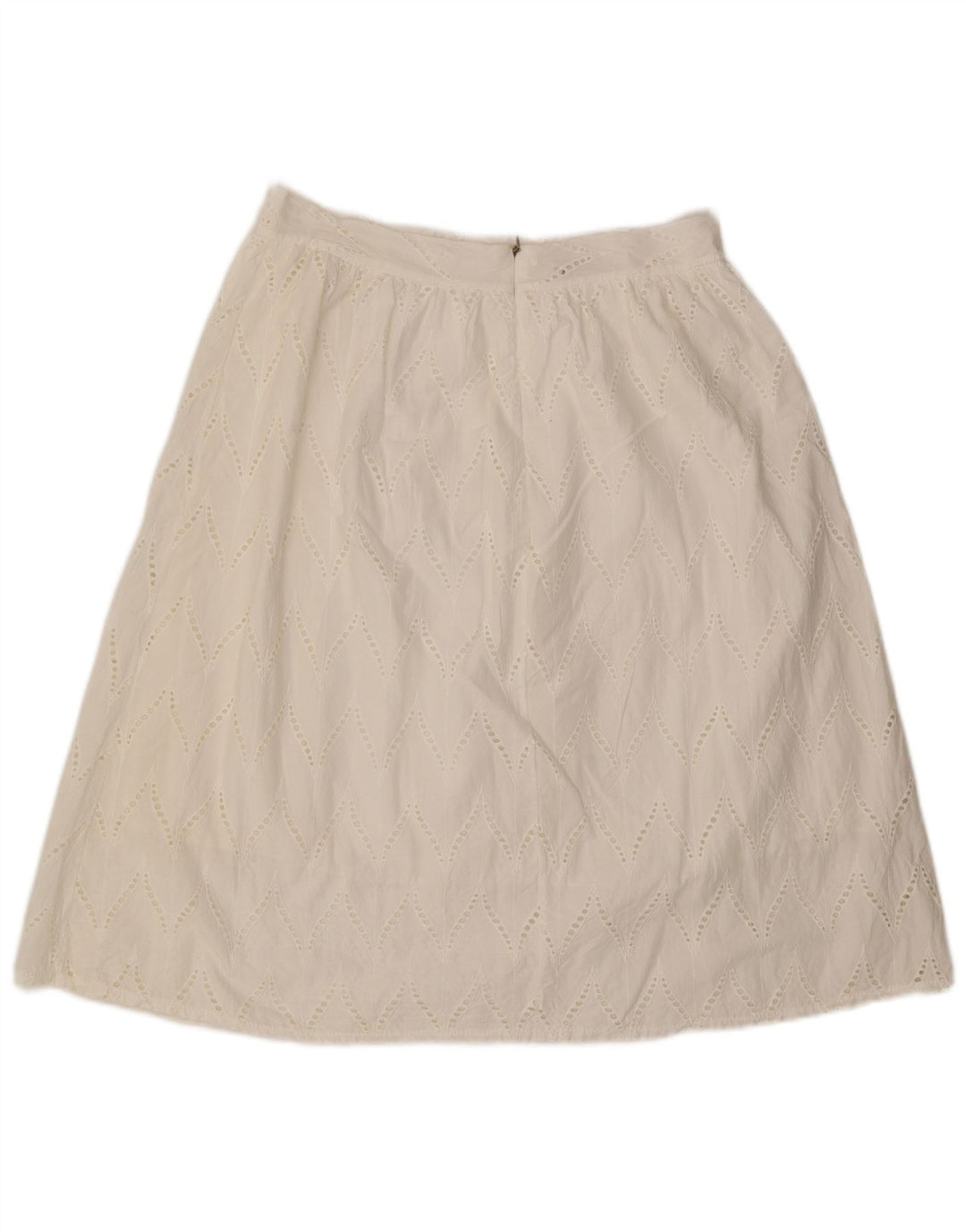 ALTAMIRA Femmes Milano Jupe A-ligne W30 Moyen Blanc Géométrique