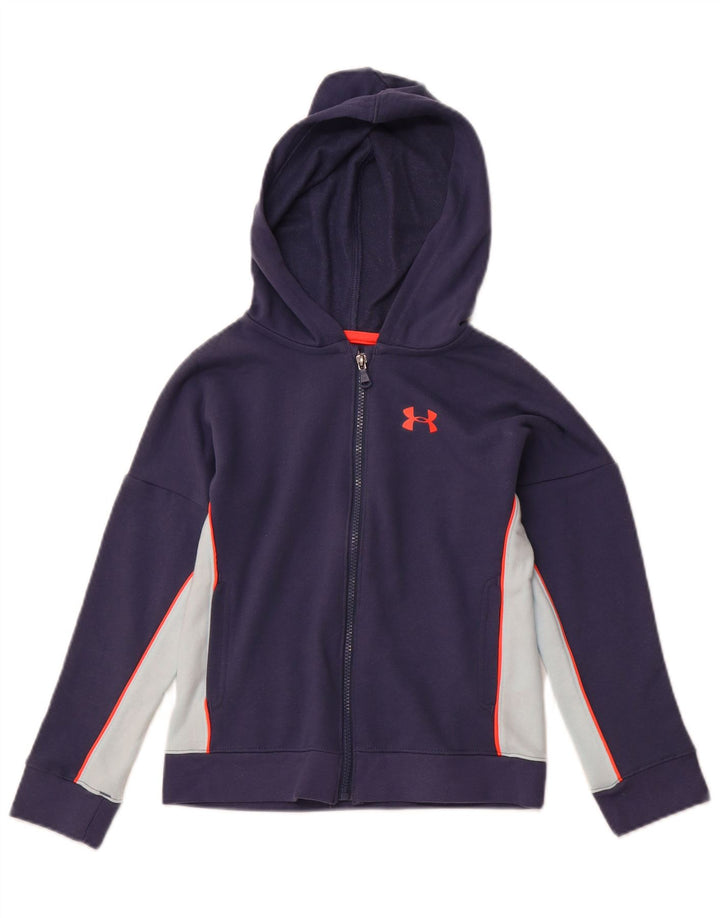 UNDER ARMOUR Pull à capuche zippé Cold Gear pour garçon 7-8 ans Petit Bleu marine