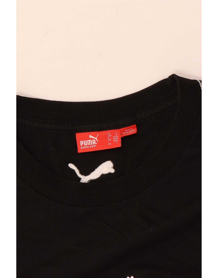 Puma T-shirt graphique pour hommes, grand, noir