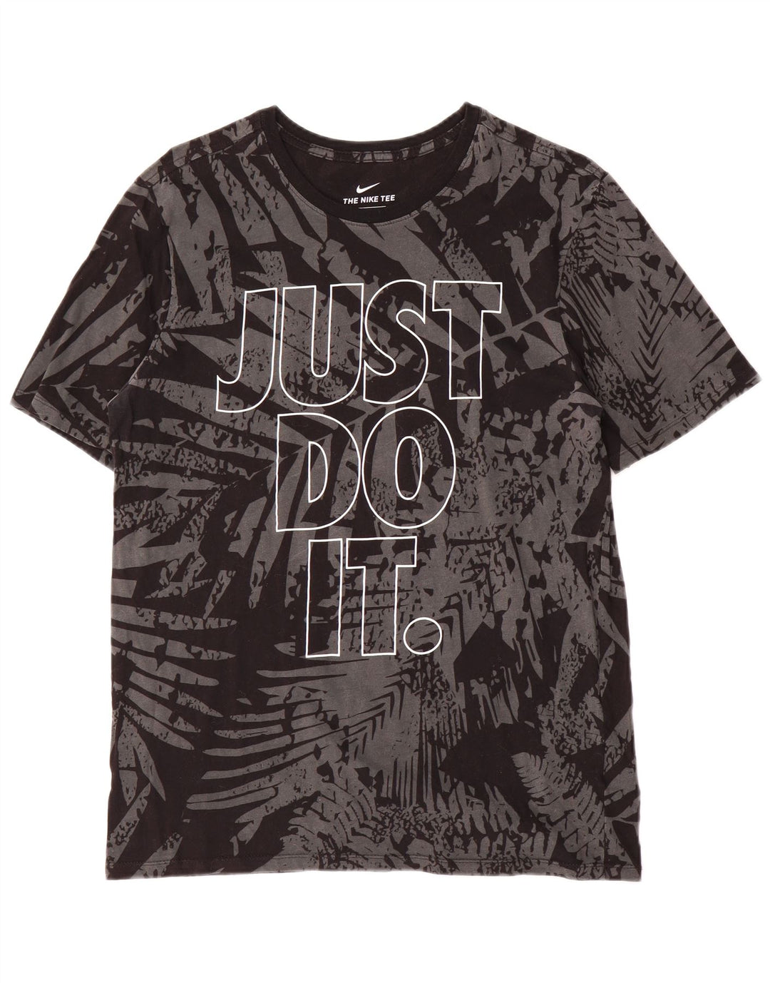 Nike Mens Athletic Cut Abstract Pattern Graphic T-Shirt Top Gris Moyen