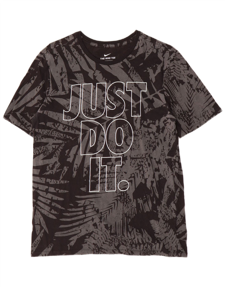 Nike Mens Athletic Cut Abstract Pattern Graphic T-Shirt Top Gris Moyen