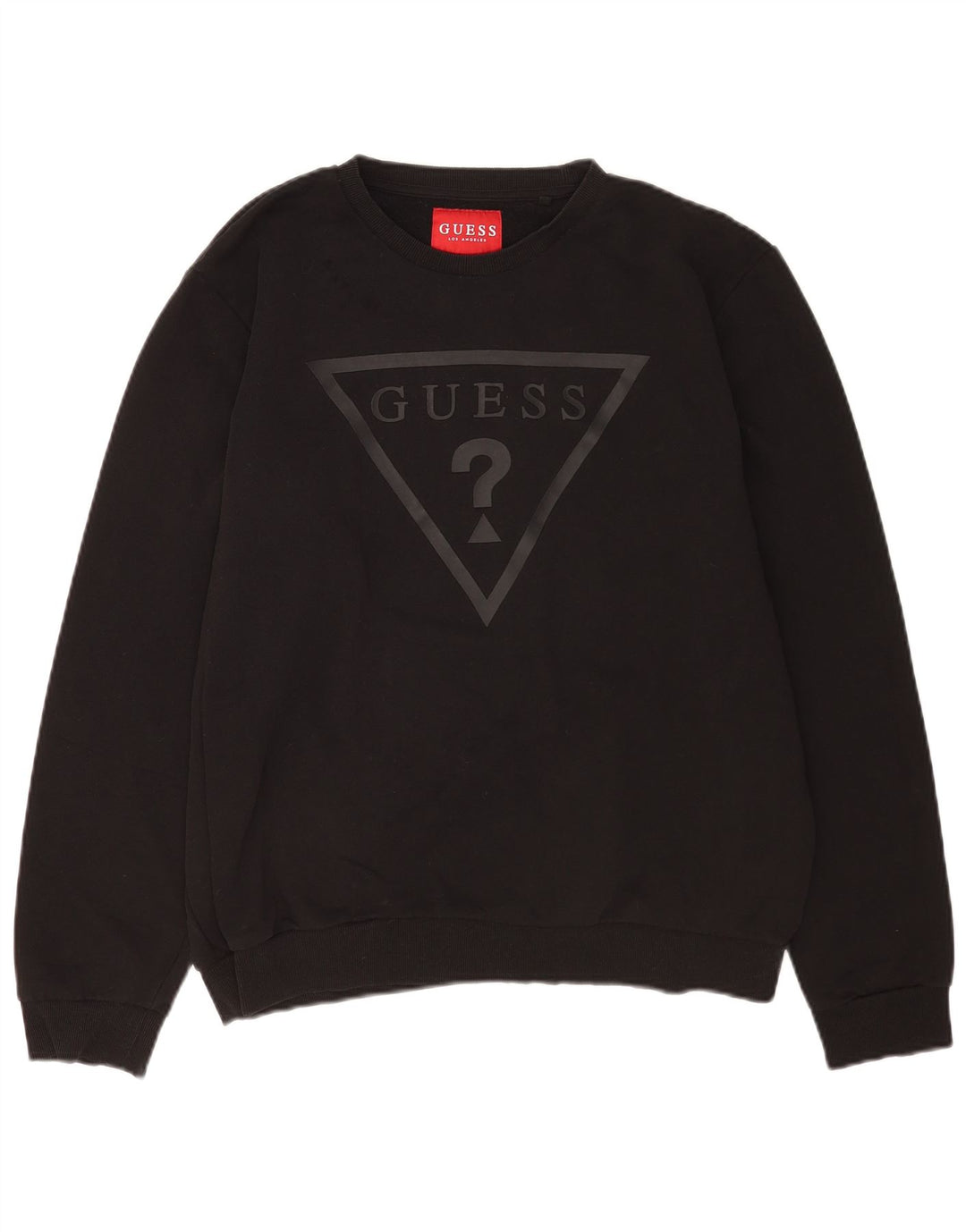 Guess Sweat-Shirt Graphique Homme XL Noir Coton
