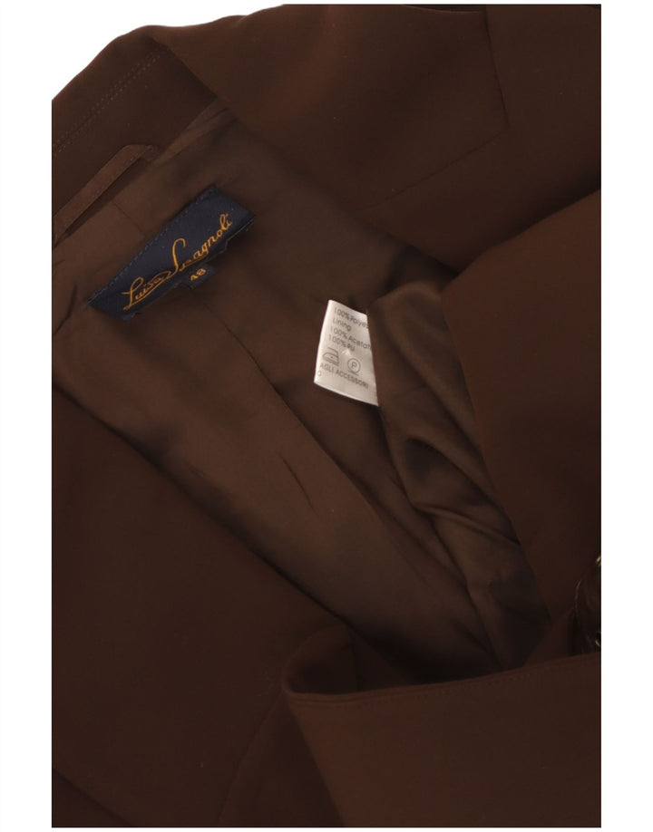 LUISA SPAGNOLI Veste Blazer Femme IT 48 XL Marron Polyester