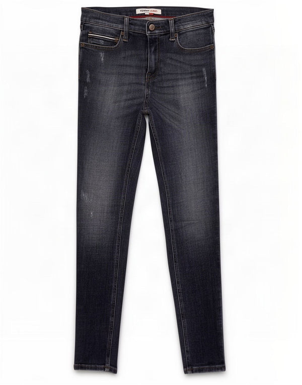 Tommy Hilfiger Womens Distressed Skinny Jeans W27 L27 Navy Blue