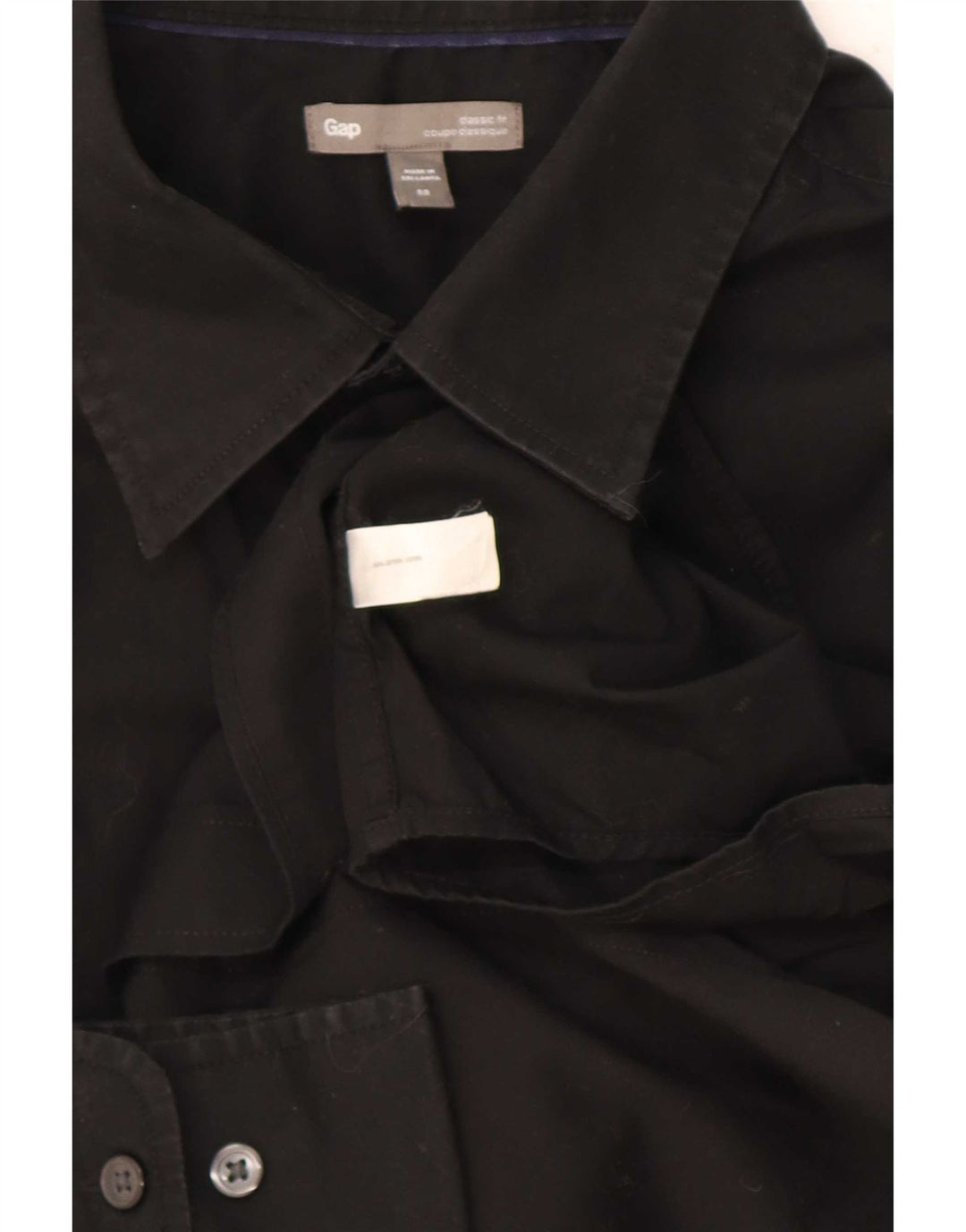 Gap Chemise Coupe Classique Homme Noir Moyen Coton