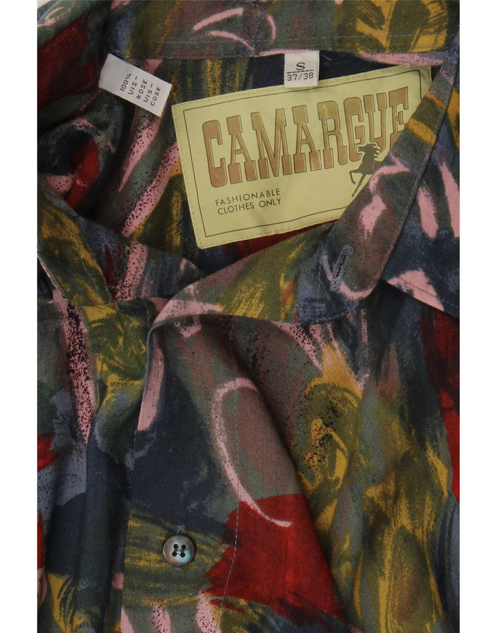 Chemise Camargue Homme Motif Abstrait Taille 37/38 Petite Viscose Multicolore