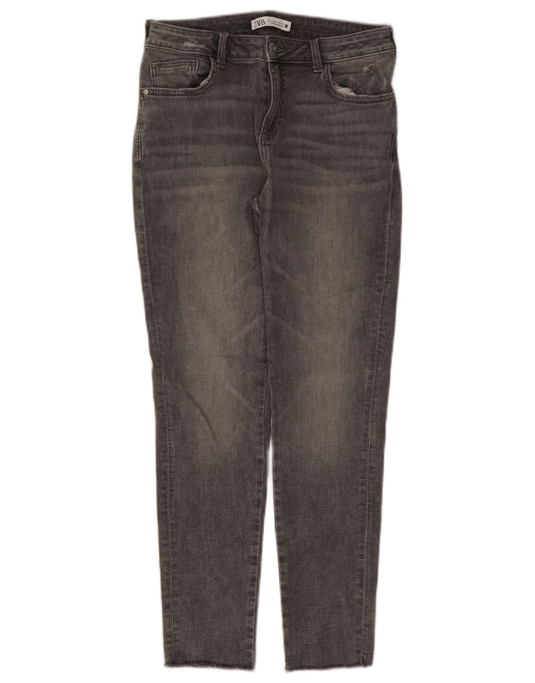Zara Jean Slim Femme EU 42 Large W32 L28 Gris