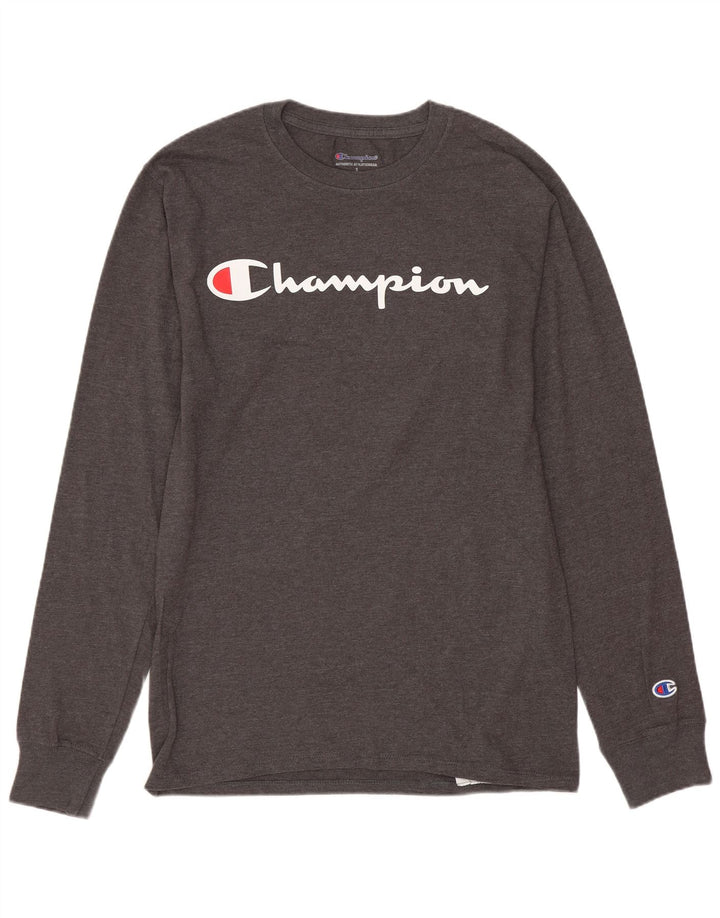 Champion Haut graphique à manches longues pour homme en coton gris petit
