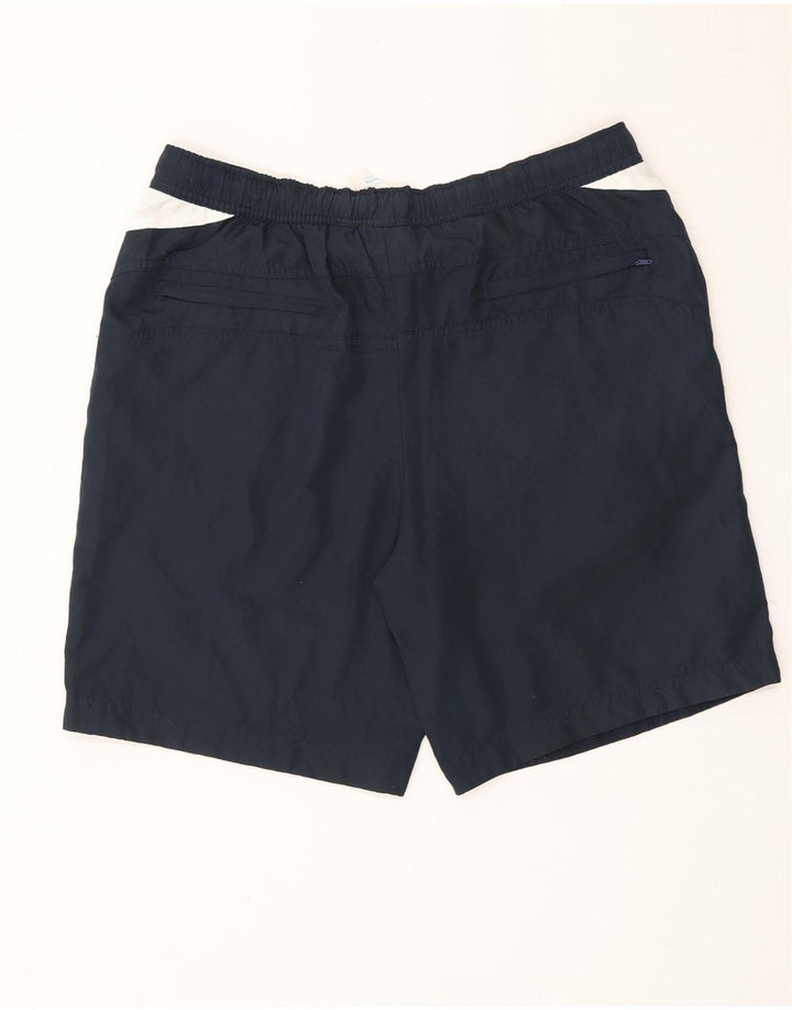 CHAMPION Mens Sport Shorts Medium  Navy Blue Colourblock Polyester Vintage Champion and Second-Hand Champion from Messina Hembry 