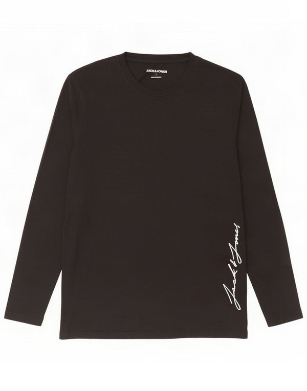 Jack & Jones Haut graphique à manches longues pour homme Large Noir
