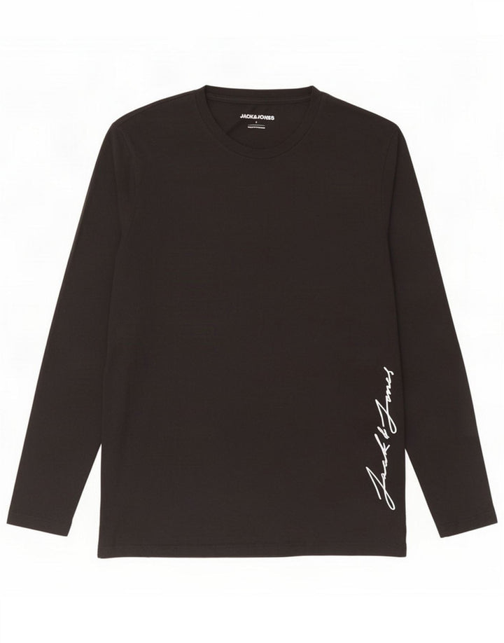 Jack & Jones Haut graphique à manches longues pour homme Large Noir