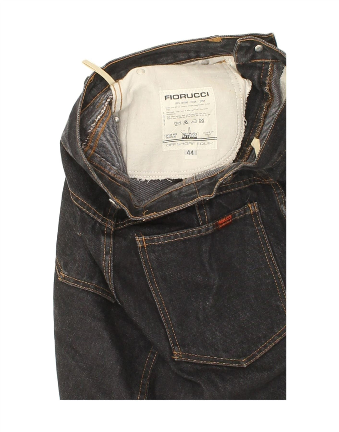 FIORUCCI Womens Denim Skirt IT 44 Medium W26 Grey Cotton Vintage Fiorucci and Second-Hand Fiorucci from Messina Hembry 